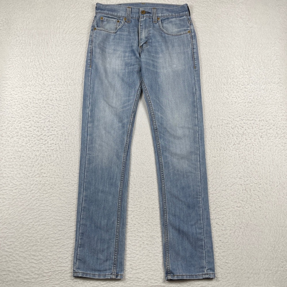 Levis 511 Skinny Jeans Mens 30x32 Light Blue Denim Classic Casual Streetwear